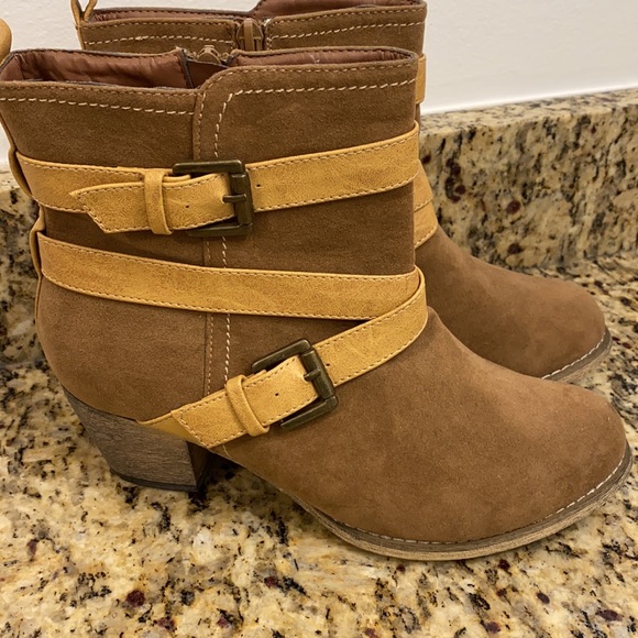 Just Fab ankle booties size 7 - Picture 3 of 8